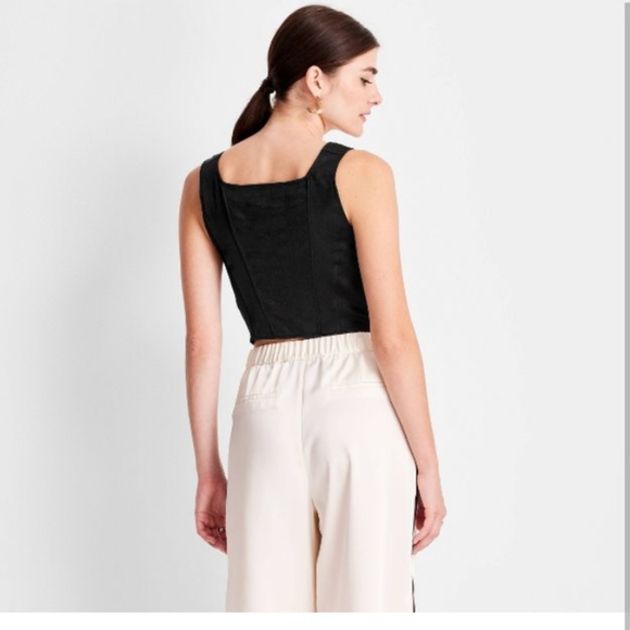 Kahlana Barfied Brown bustier top - Picture 2 of 4